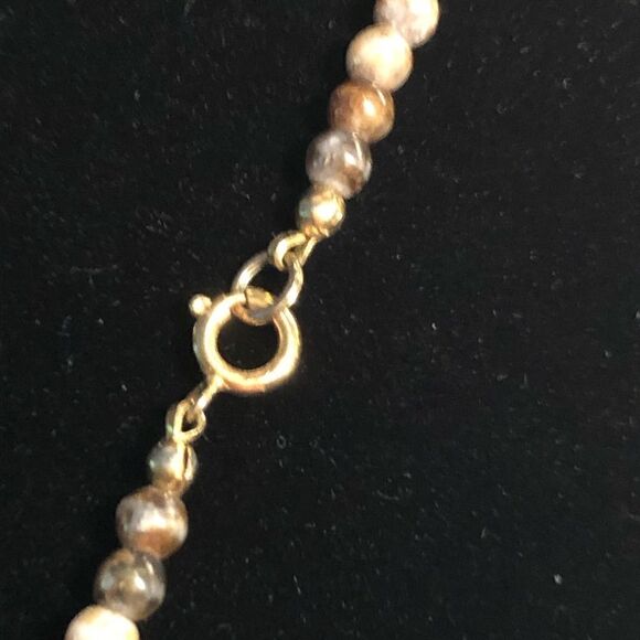 Brown Jasper Beaded Necklace 23” - Picture 4 of 5